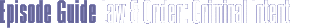 Episode Guide
